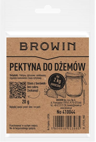 Pectine voor jam - citrus geamideerd voor geleermiddel, 20 g