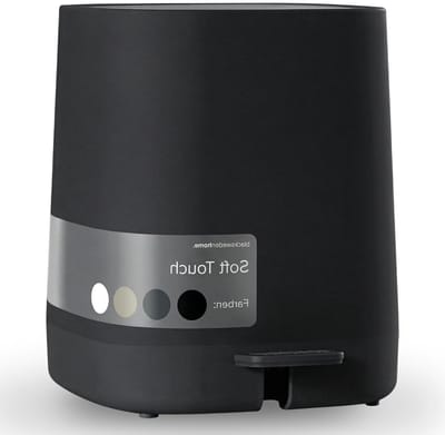 Prullenbak Badkamer - Afvalemmer Toilet - Hygiënisch Werken - Softclose Deksel - 5 Liter - Zwart