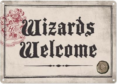 Harry Potter - wandbordje - Wizards Welcome