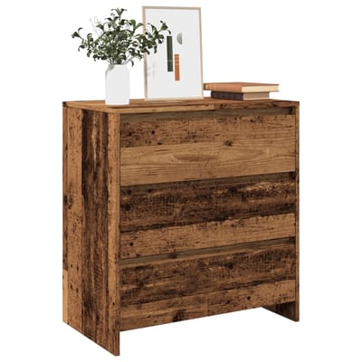 vidaXL - Dressoir - 70x41x75 - cm - bewerkt - hout - oud - houtkleurig