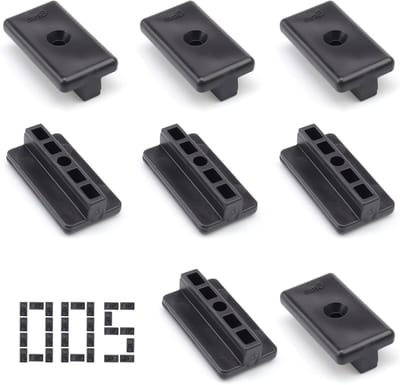 Terrasclips - Plankbevestiging - Terras Maken - Onzichtbare Montage - 200 stuks - Zwart