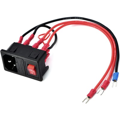 Utype Stekker 10A 220V110V Voeding Schakelaar Adapter Stopcontact Module met Een Zekering voor 3D Printer
