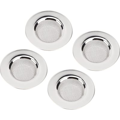 4 stuks roestvrijstalen filters keukenspoelbak filtergereedschap draagbare badkamer riool zeven white