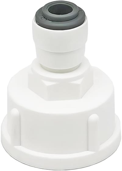 ZEYNOMAX- Waterfilter Fitting - 1/4" naar 3/4" Koppeling - Dubbele Afdichting - Hoge Kwaliteit POM - Drukbestendig - Lekvrije Verbinding