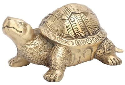 Allecto - Feng Shui Tortoise Beeld - Hoogwaardige Messing - Symbool van Gezondheid en Duurzaamheid - Decoratief Beeldje - Voor Thuis en Kantoor -