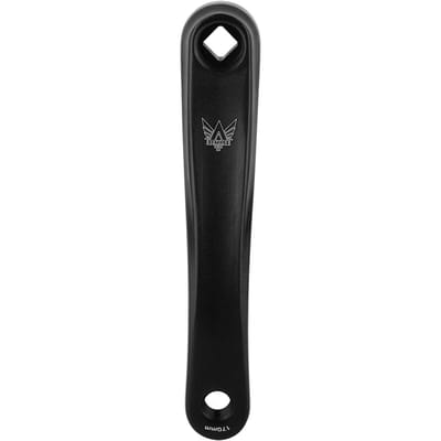 170mm Fiets Aluminiumlegering Linker Enkele Kettingblad Crankarm Vervangend Accessoire Black diamond hole zwart
