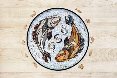Eco Wood Art Houten Legpuzzel Koi Karper - Puzzel Volwassenen - Dierenpuzzel - Hout
