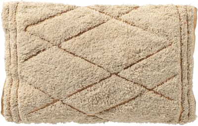 Dutch Decor DUUK - sierkussen 30x50 cm - 100% katoen - gouddetail - Tofu - beige - Inclusief binnenkussen - Luxe kussens voor woonkamer & bank