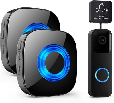 Draadloze Deurbel Extensie - Signaalversterker Set - Extra Ontvangers - 200m Bereik - 1 Converter 2 Ontvangers