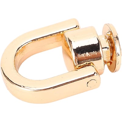 20 Pièces Rivet Anneau en D Métal Rivet Décoratif Set pour Ceinture Sac à Main Produits en Cuir Artisanat Or or