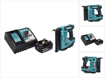 Makita DBN 500 RF1 accu staande spijkermachine 18 V 15-50 mm + 1x oplaadbare accu 3.0 Ah + lader