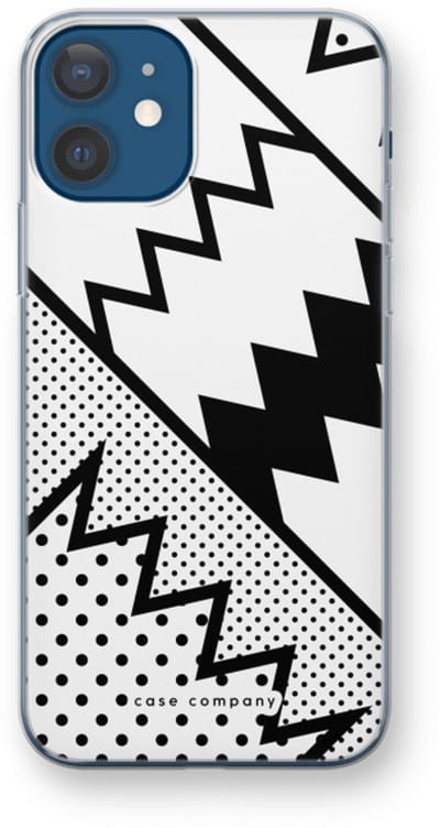 Case Company® - Hoesje geschikt voor iPhone 12 hoesje - Pop Art #5 - Soft Cover Telefoonhoesje - Bescherming aan alle Kanten en Schermrand