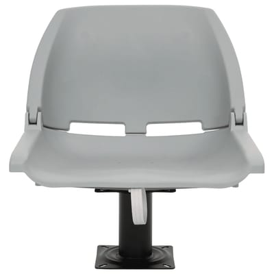 vidaXL - 4-delige - Bootstoelenset - inklapbaar - 48x51x41 - cm - grijs