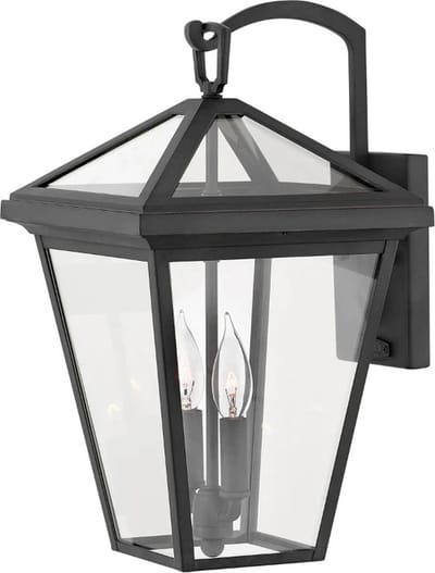 Hinkley LED Wand Buitenlamp Alford Place | 2X E14 Max 40W | IP44 | Dimbaar | Museum Black