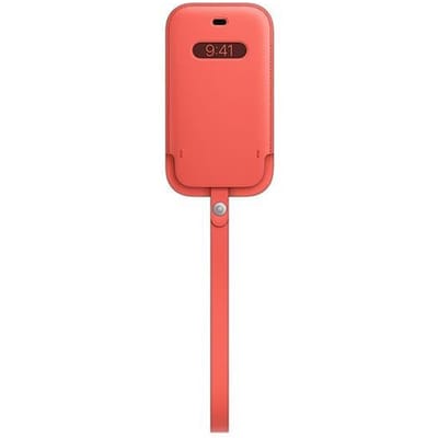 Apple - Leren hoesje met Koord - MagSafe - iPhone 12 Pro / 12 - roze