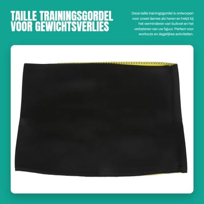Dailygoods- Trainingsgordel Met Verstelbare Sluiting - Buikgordel - Body Shaper - Gewichtsverlies - Slank Houden - Dames/Heren - Buiktrainer
