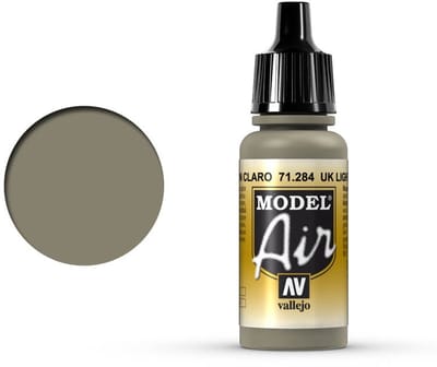 Vallejo Hobbyverf Acrylverf - 71284 Model Air UK Light Mud - Acryl Verf flesje - 17 ml