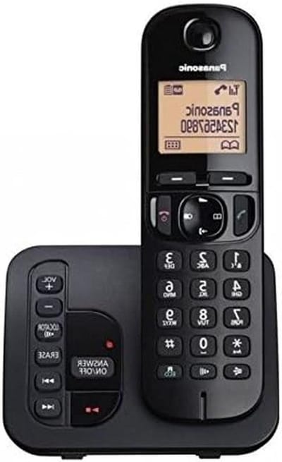 Draadloze Telefoon - DECT Telefoon - Thuis Bellen - Met Antwoordapparaat - 13 x 18 x 105 cm - Zwart