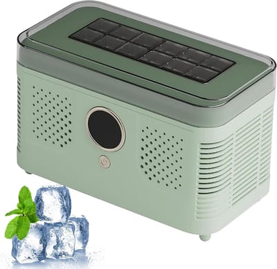 Aanrecht ijsmachine - Mini ijsblokjesmaker - Drankjes Koelen - Snelle ijsproductie - 12 blokjes 20 min - Wit