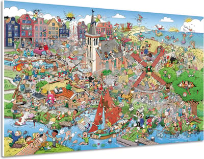 Zoekplaat 222 Spreekwoorden en Gezegden - Decoratie - Cartoon - Roland Hols - Forex 5 mm dik - 70 x 100 cm