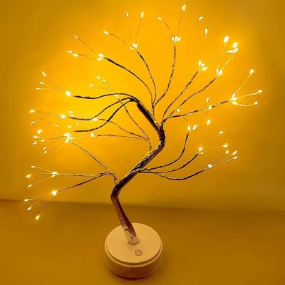 Decoratieve Boom met Verlichting, Lichtgevende Berkenboom met 108 LED Lichten, Sfeervolle Binnenverlichting en Feestelijke Decoratie