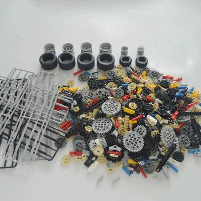 Grote Hoeveelheid Technische Onderdelen Pin Hefarm Blokken Studless Balk As Stekker Connector Paneel Tandwiel 9686 Bouwstenen Compatibel Leduo Speelgoed
