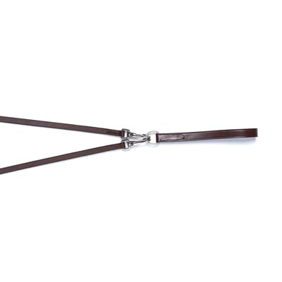 Trust Slofteugel Monaco leer/nylon Bruin/silver - Cob | Zilver | Teugels paard