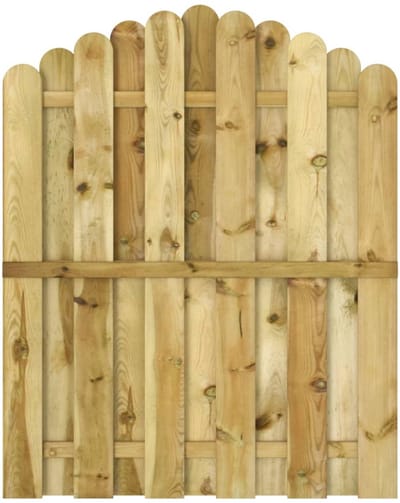 Tuinpoort - Tuinhek met Boog - Geïmpregneerd Grenenhout - 100x125 cm - Weersbestendig & Duurzaam - Houten Erfafscheiding