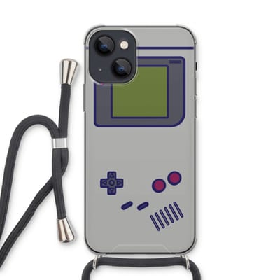 Case Company® - Hoesje met koord geschikt voor iPhone 13 hoesje met Koord - Game On - Telefoonhoesje met Zwart Koord - Bescherming aan alle Kanten en Over de Schermrand