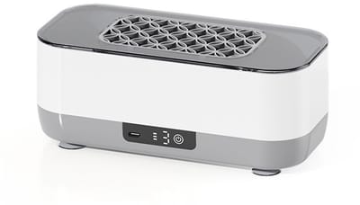 Ultrasoon Reiniger - Ultrasonic Cleaner - Reinigingsapparaat voor Sieraden en Brillen - 360º - ultrasoon apparaat voor brillen, horloges, sieraden, kunstgebitten, plastic-grijs