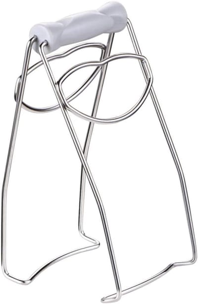 Komklem - Servieshouder - Hete Borden Pakken - Anti-verbranding - 18.5 cm - Zilver