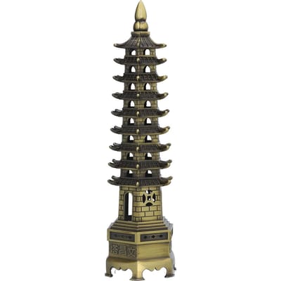 WenChang Toren 25cm Legering Uitstekende Afwerking Unieke Stijl Mooie Huisdecoratie black