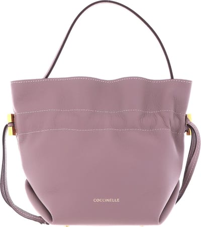 COCCINELLE Leren Handtas Schoudertas Romance Handbag Anemone / Anemone Oud roze
