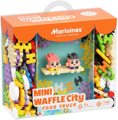 Mini wafel blokken food truck 148 stuks - Marioinex - vanaf 3 jaar