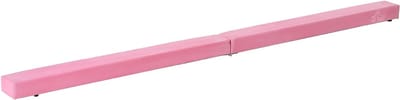 Zyrex® Turnbalk voor Thuis - Evenwichtsbalk Met Schuimstoflaag - Balanstrainer - Roze - 210cm x 10cm x 7cm