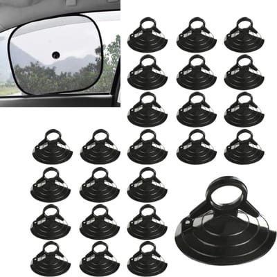 24 stuks zuignappen voor ramen, zuignappen voor autoruiten, zuignappen voor aquariumverwarming, zuignappads voor glas 4,5 (zwart)