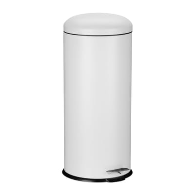 Pedaalemmer 30 liter - softclose - binnenemmer - rond - wit