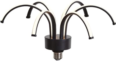LUEDD E27 LED lamp deco zwart 6W 450 lm 3000K