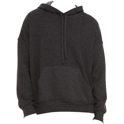 Bella+Canvas Unisex Sponge Fleece Pullover DTM Hoodie CV3729 - Dark Grey Heather - XS