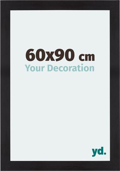 Your Decoration - Fotolijst 60x90 cm - MDF - Zwart Houtnerf - Mura
