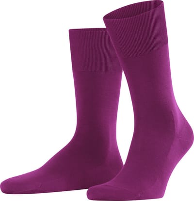 FALKE ClimaWool eenkleurig wol lyocell sokken heren rood - maat 43-44