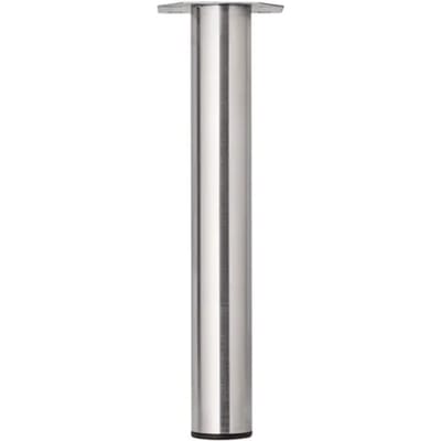 Duraline Meubelpoot Rond Staal 6x42cm Geborsteld Nikkel