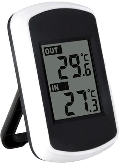 Binnen- en buitenthermometer, elektronisch digitaal display voor aan de muur in de kas