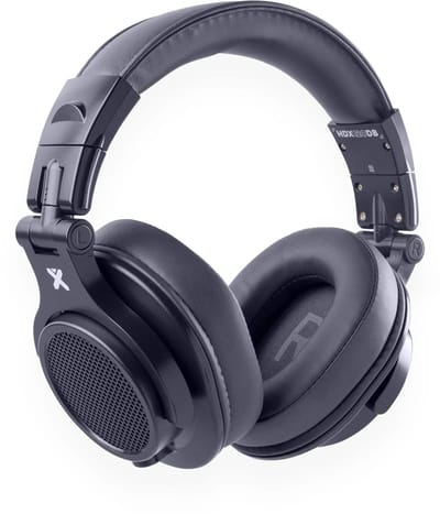 DJ koptelefoon - Vonyx HDX120DB - Over ear koptelefoon - Studio koptelefoon - Opbergtas - Donkerblauw