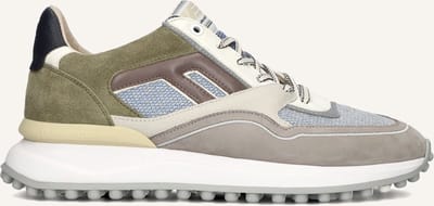 Floris Van Bommel Sfm-10139 Noppi Sneakers - Leer - Heren - Grijs - Maat 40⅔