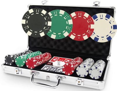 Dobbelstenen Koffer - Pokerbox Dobbelstenen - Spelavonden Organiseren - Dice Basic Collectie - 300 cm - Zwart