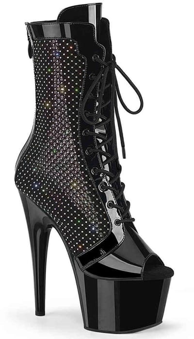 Pleaser - ADORE1048RSNT Plateau Laarzen - US 5 - 35 Shoes - Zwart