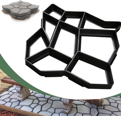 1pc Kunststof tuinpad mal – Betonmal voor tuinpad en terras, weerbestendig en roestvrij