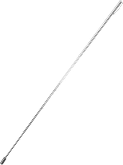 Dirigeerstok Uitschuifbaar - Muziekstok Concertstok - Koor Dirigeren Orkest - Roestvrij Staal Duurzaam - 50cm Lengte - Zilver