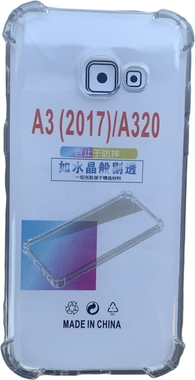 Anti Shock silicone back cover Geschikt voor Samsung Galaxy A3 2017/Transparant hoesje